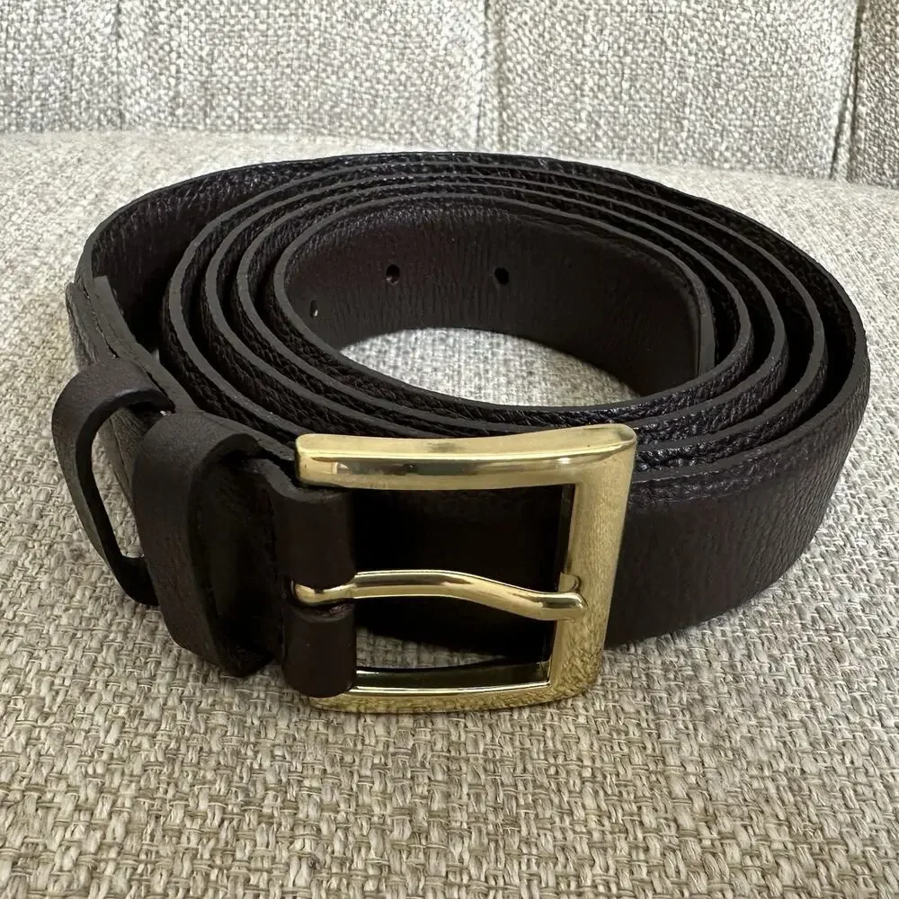 Big Men Leather Belt Dress‎ Brown Men Big Size 54/56